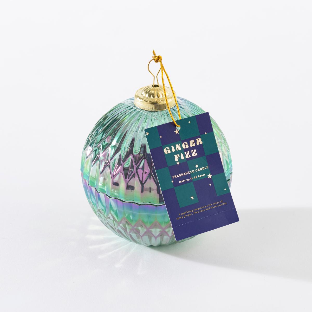 Ginger Ale Teal Bauble Multi Wick Candle Green – image 7
