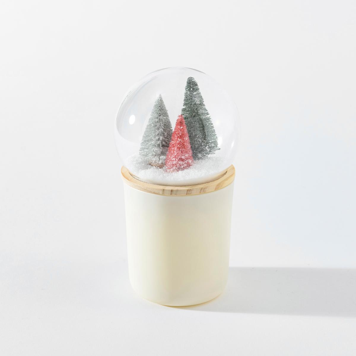 Spiced Amber Globe Candle White – image 6