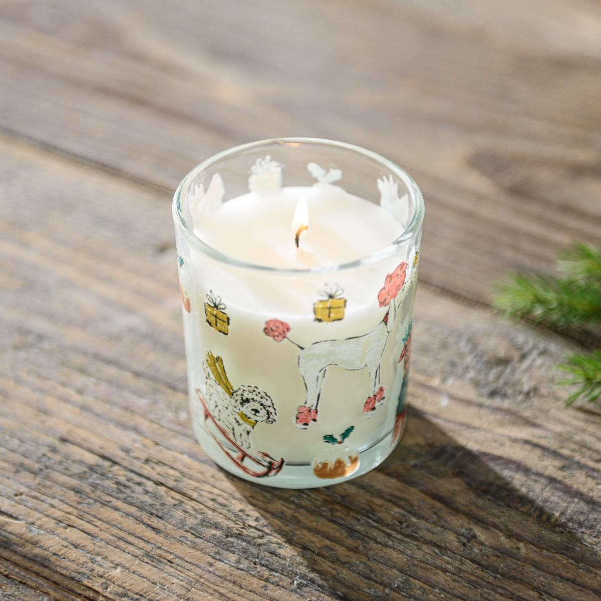 Christmas Dogs Winter Spice Candle with Lid – image 2