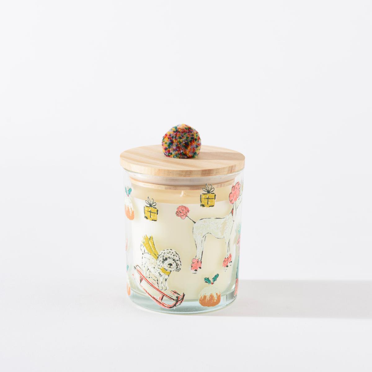 Christmas Dogs Winter Spice Candle with Lid – image 4