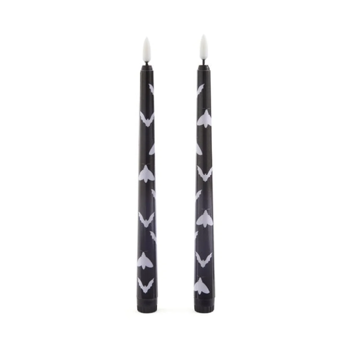 Set of 2 LED Black Dinner Candles – image 3