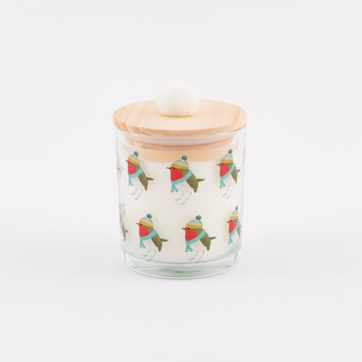 Robin Pom Pom Merry Cherry Candle – image 4