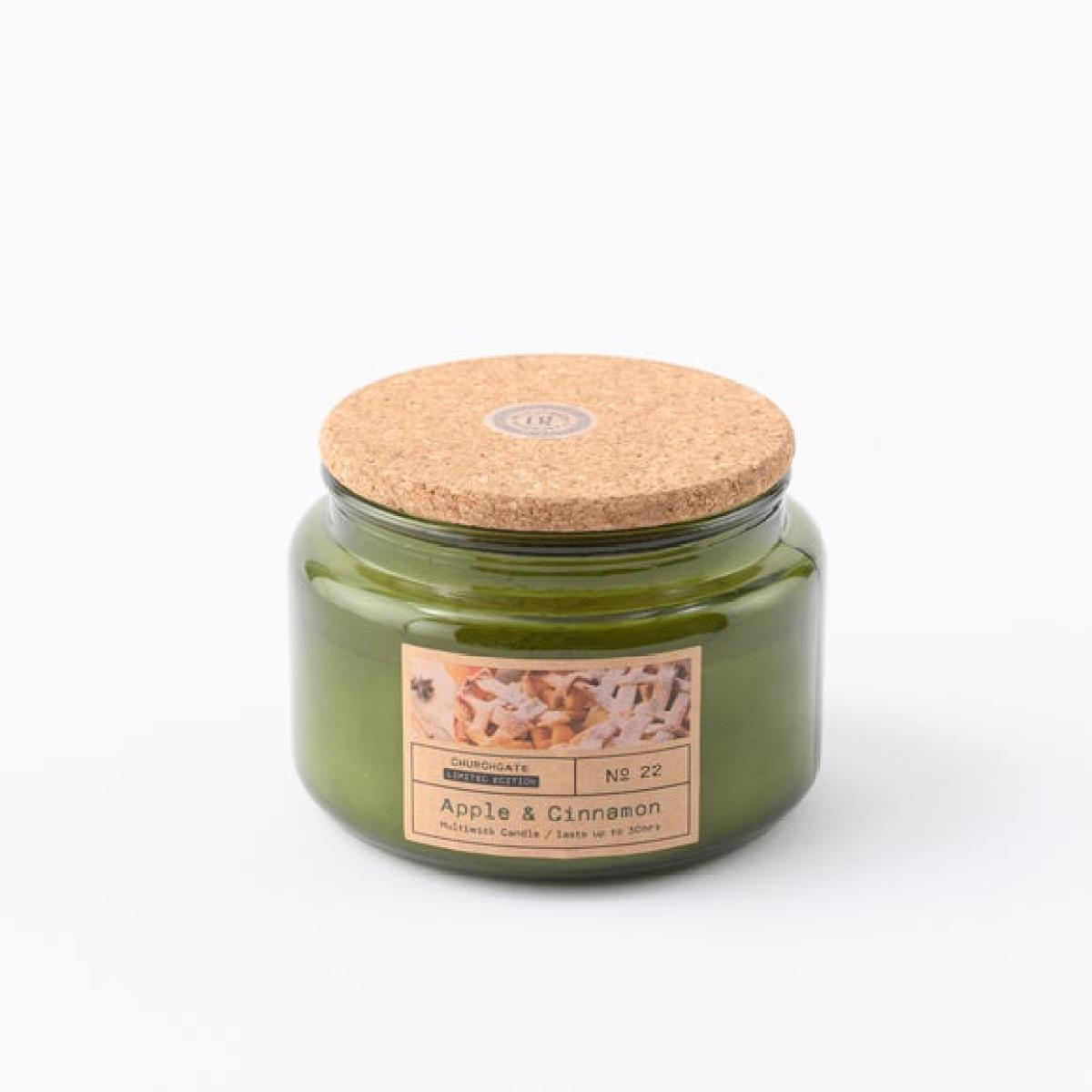 Churchgate Apple & Cinnamon Multiwick Candle – image 3