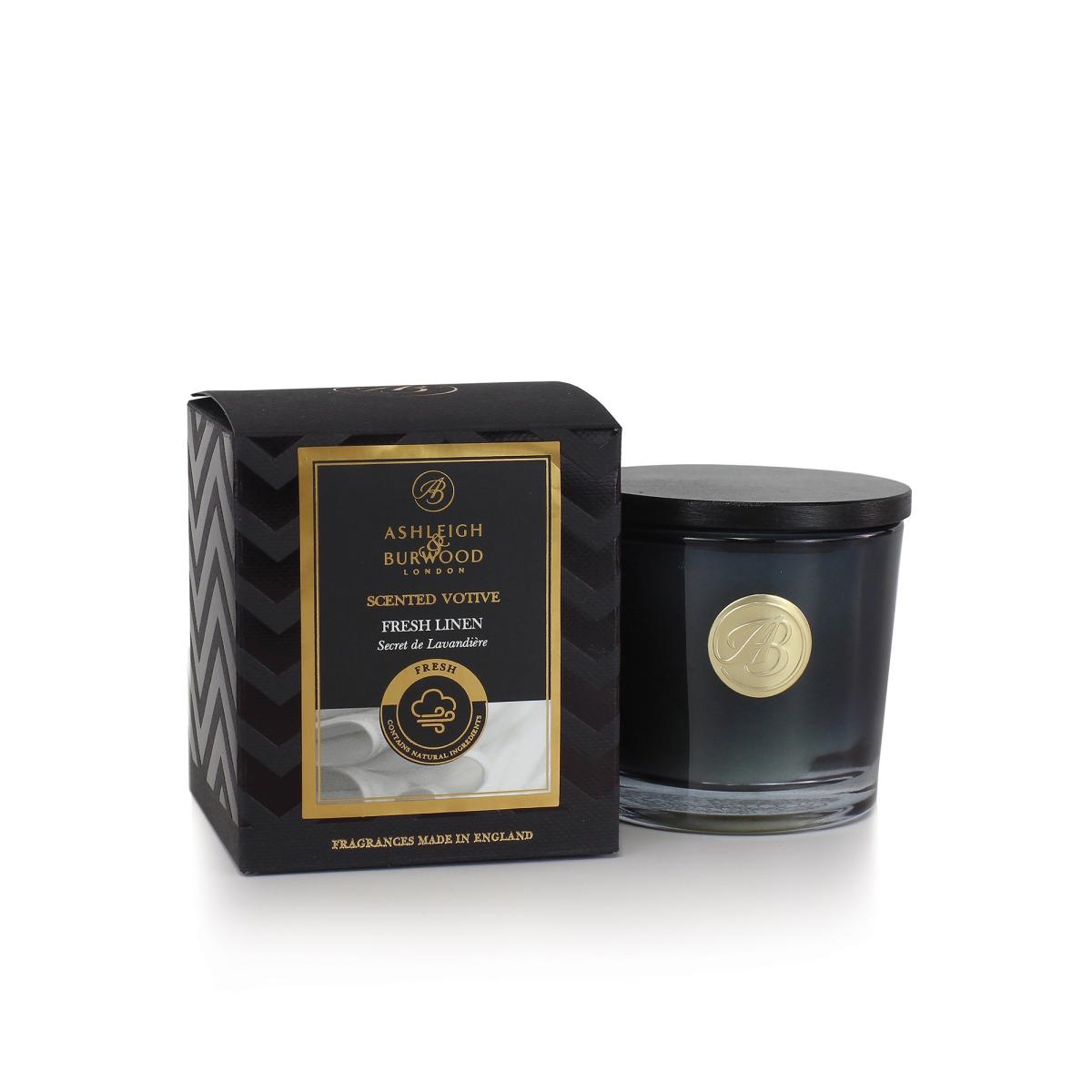 Ashleigh & Burwood Fresh Linen Candle Black – image 3