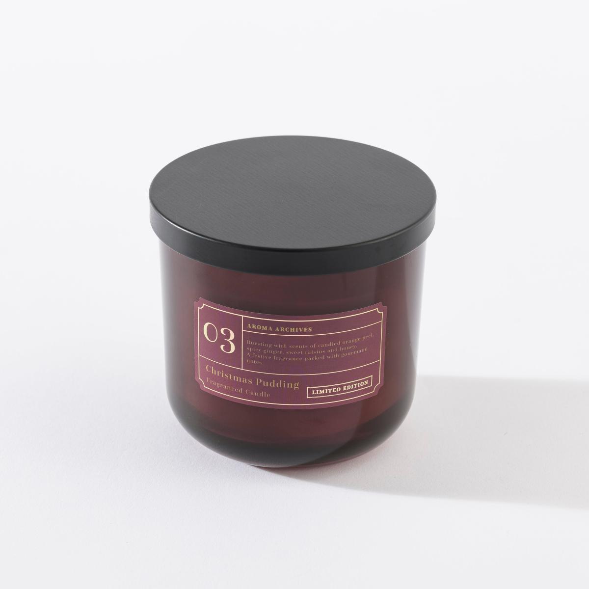 Christmas Pudding Multi Wick Candle Red – image 4