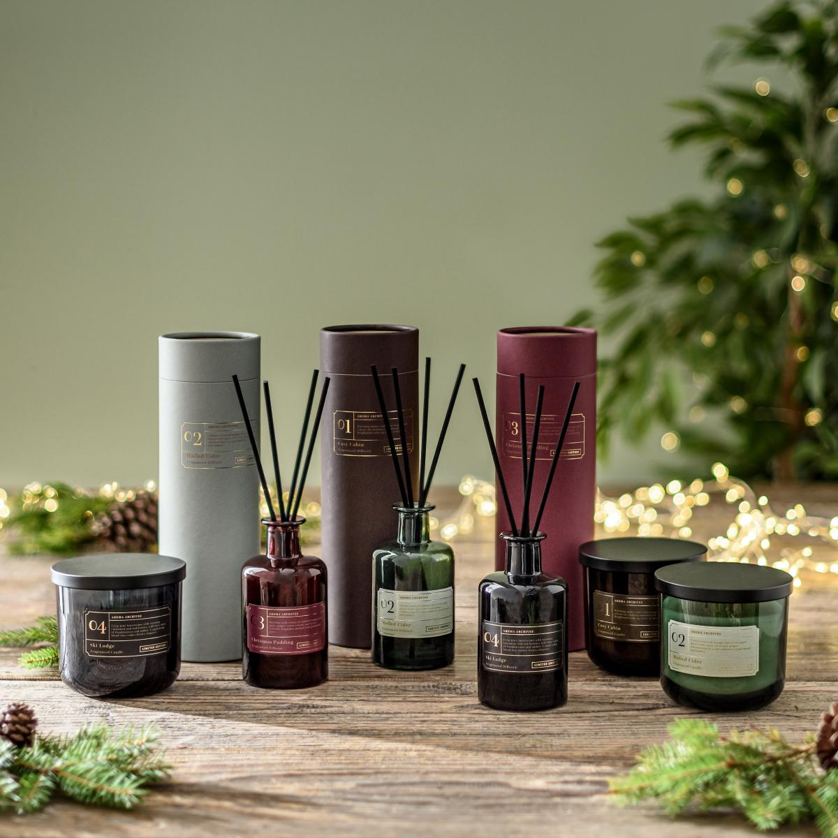 Christmas Pudding Multi Wick Candle Red – image 5