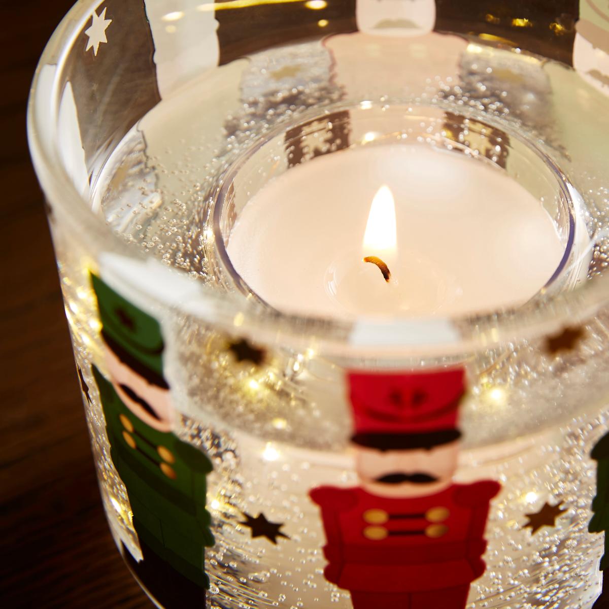 Nutcracker Festive Scented Candle with LED Holder Multicoloured – image 2