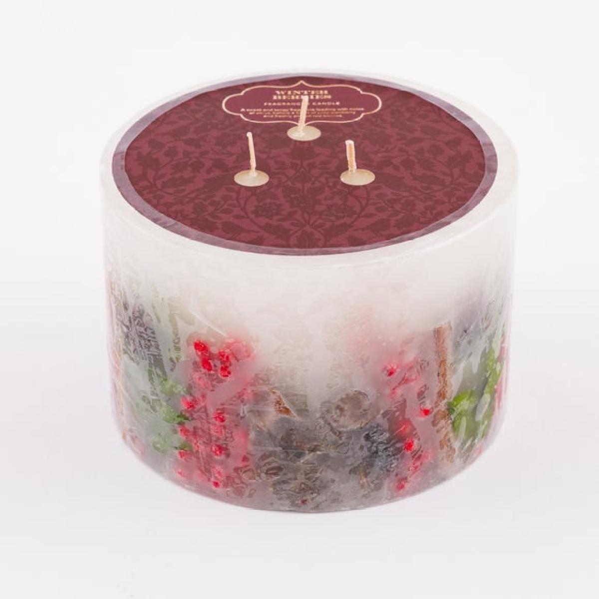 Winter Berries Inclusion Large Multi Wick Candle – image 4