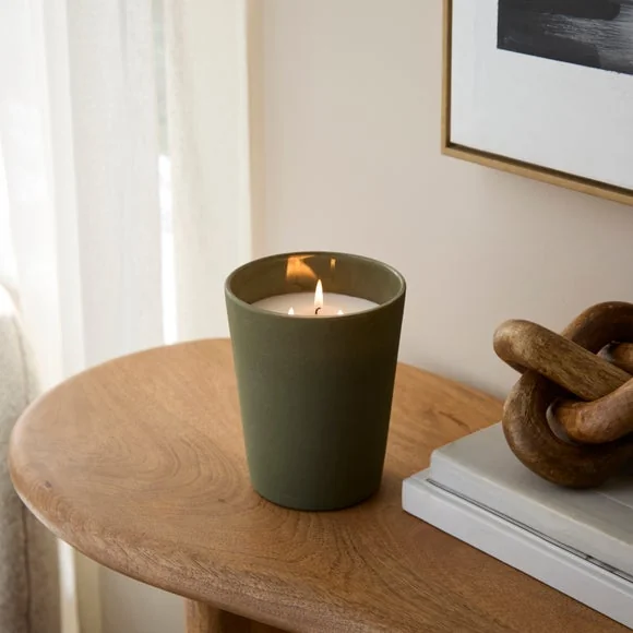 Wild Harvest Woodland Path Textured Glass Multi Wick Candle – image 1