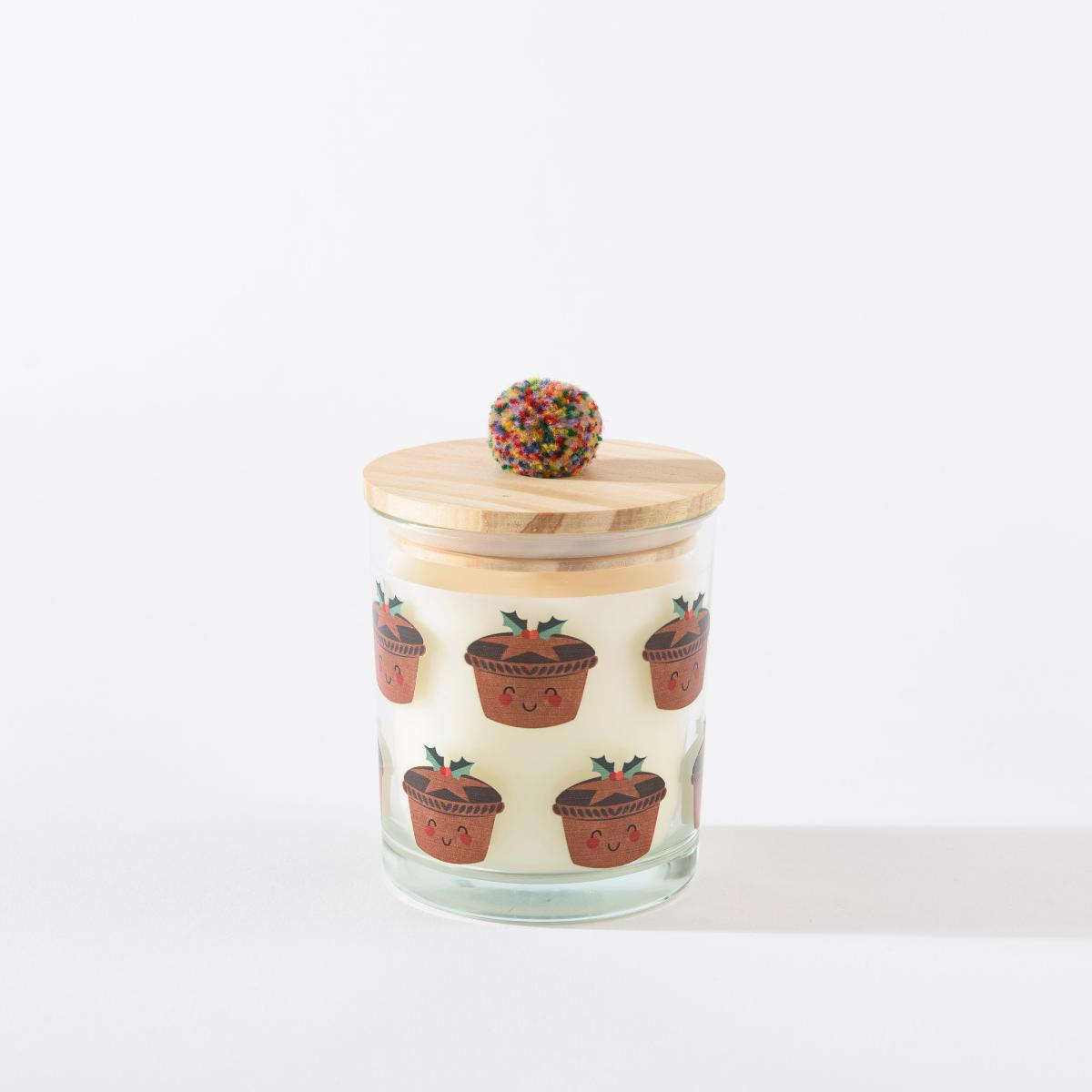 Traditional Folk Cherry Vanilla Pom Pom Candle – image 3