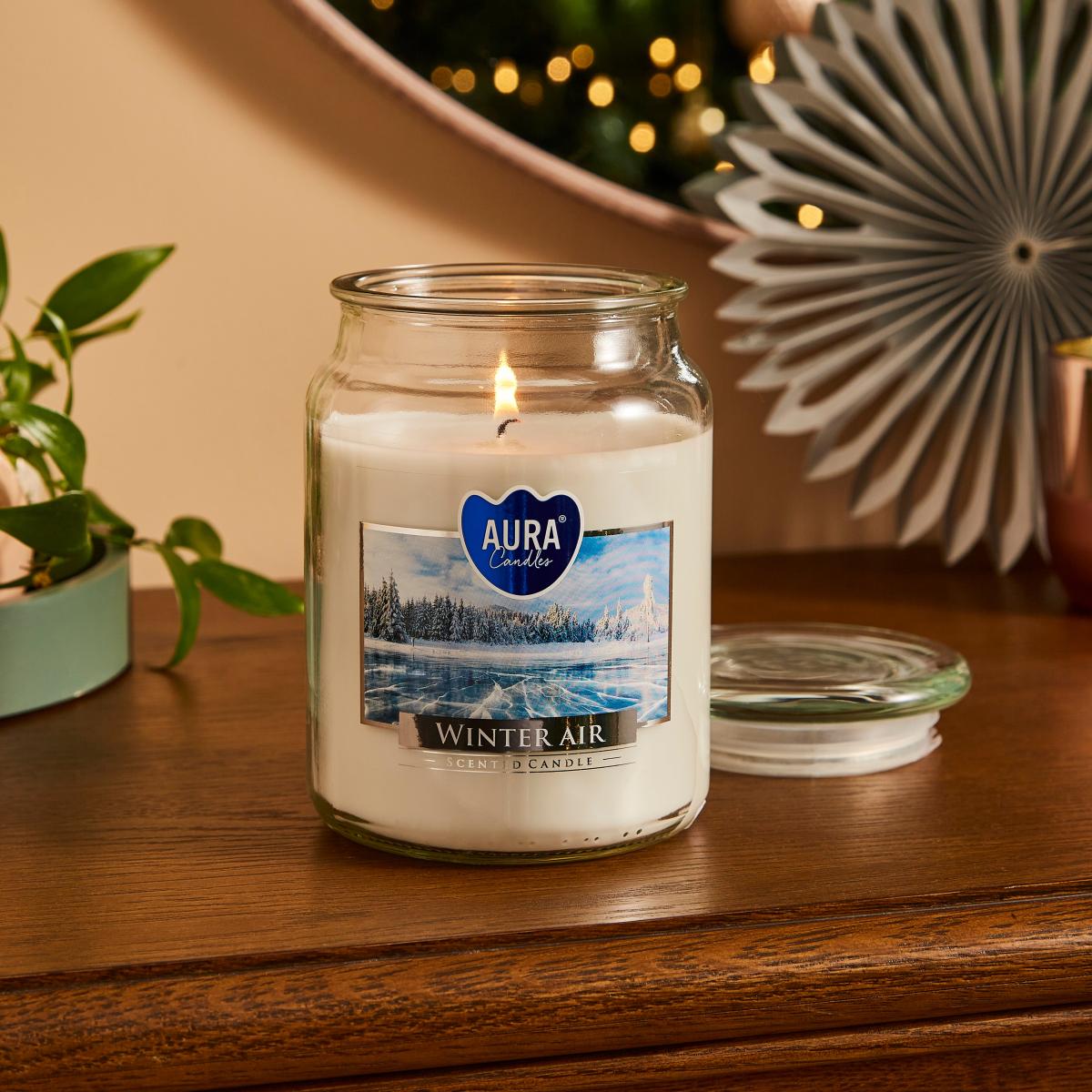 Large Winter Air Jar Candle White – image 2