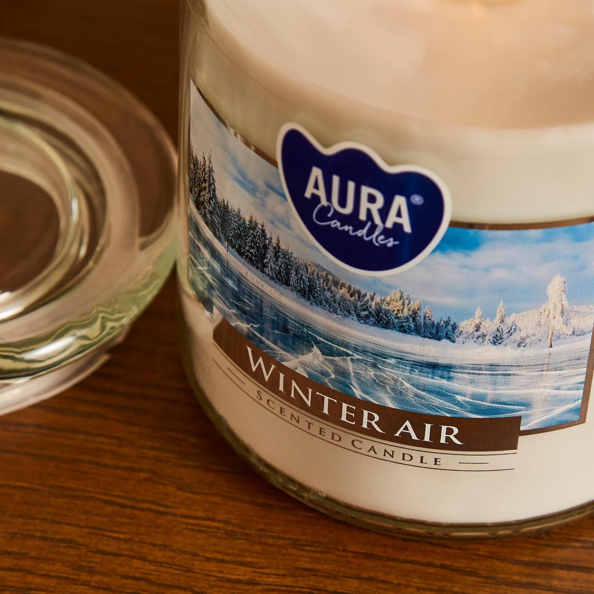 Large Winter Air Jar Candle White – image 3