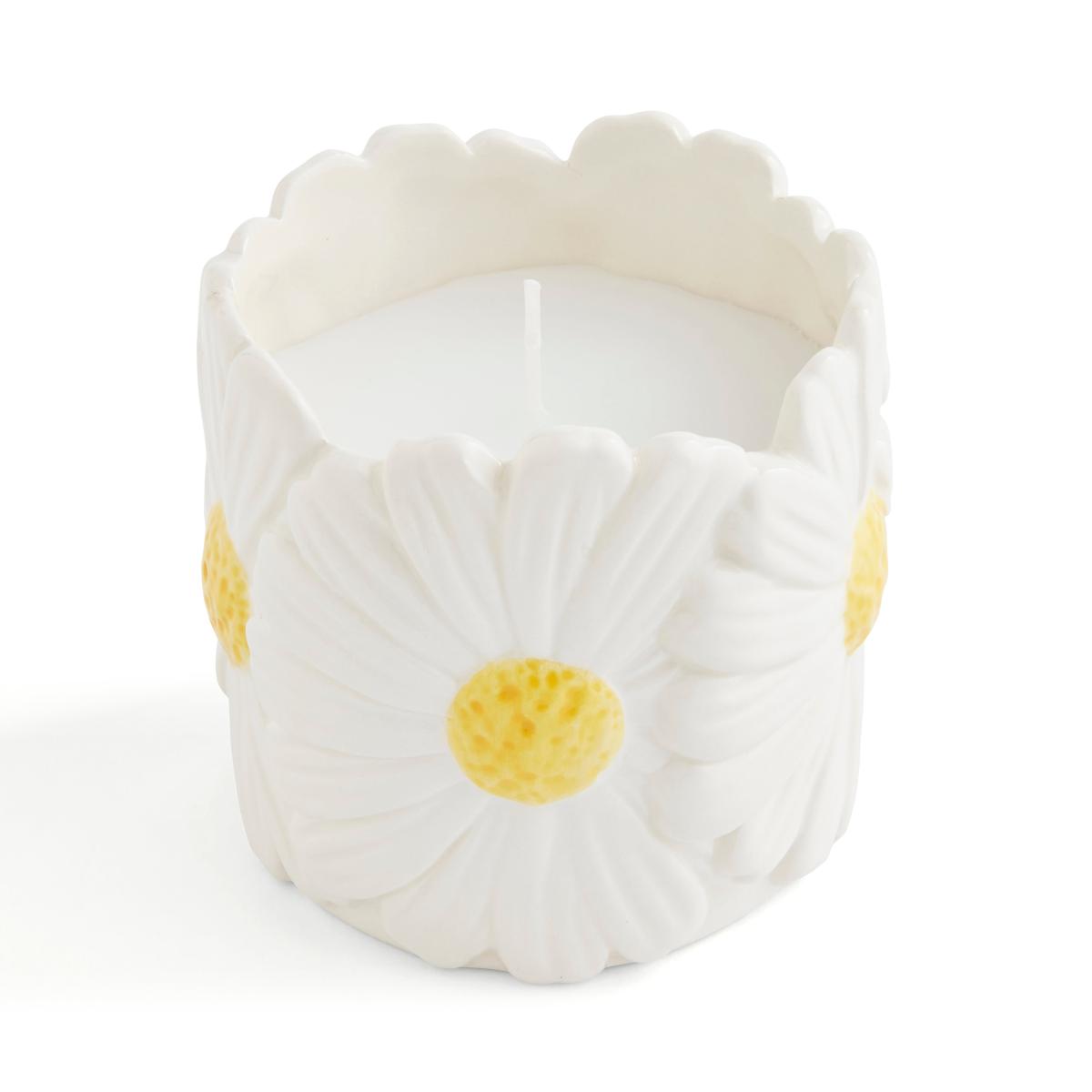 Daisy Floral Ceramic Candle – image 3