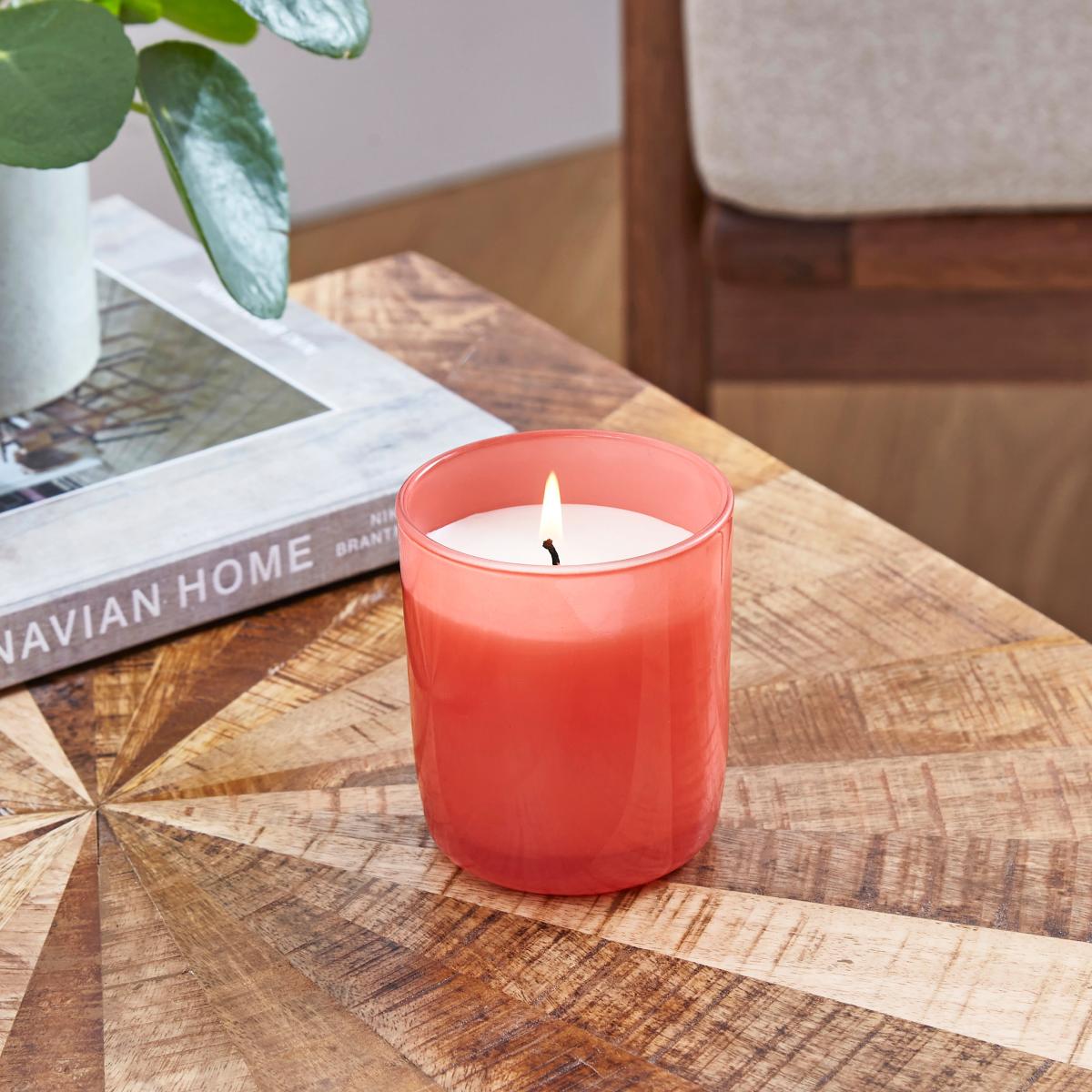 Core Plus Cherry and Blackcurrant Single Wick Candle Pink – image 2
