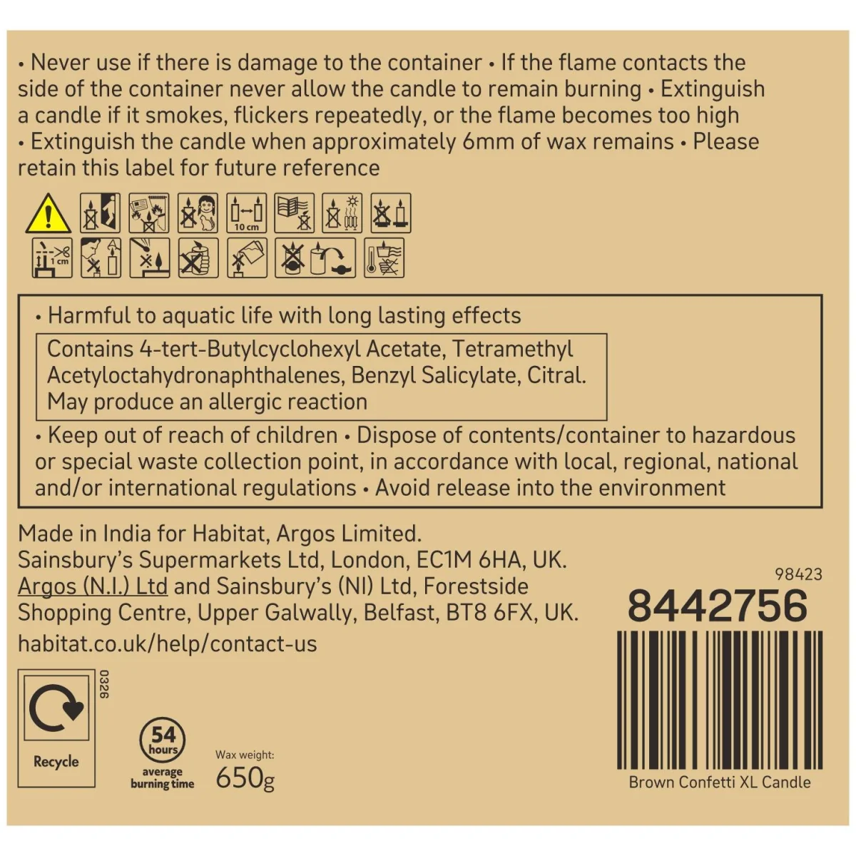 Habitat Confetti XL Candle - Cedar & Spice – image 6