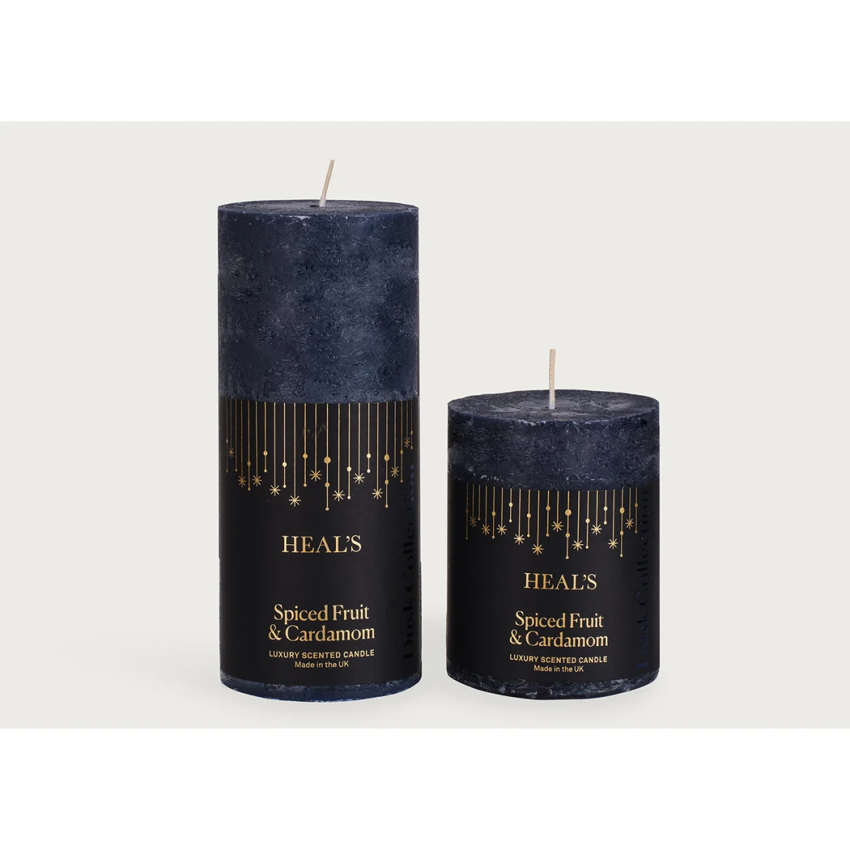 Heal's Spiced Fruit & Cardamom Coloured Pillar Candle – image 2