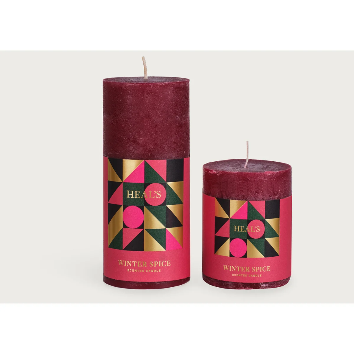 Heal's Winter Spice Coloured Pillar Candle – image 2