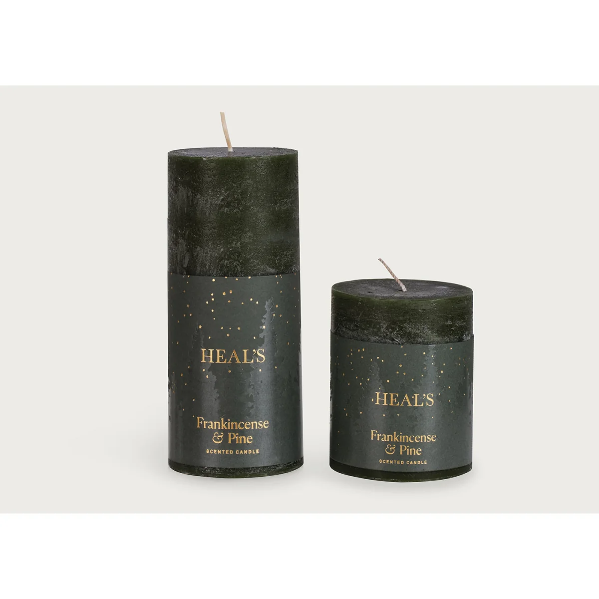 Heal's Frankincense & Pine Coloured Pillar Candle – image 2