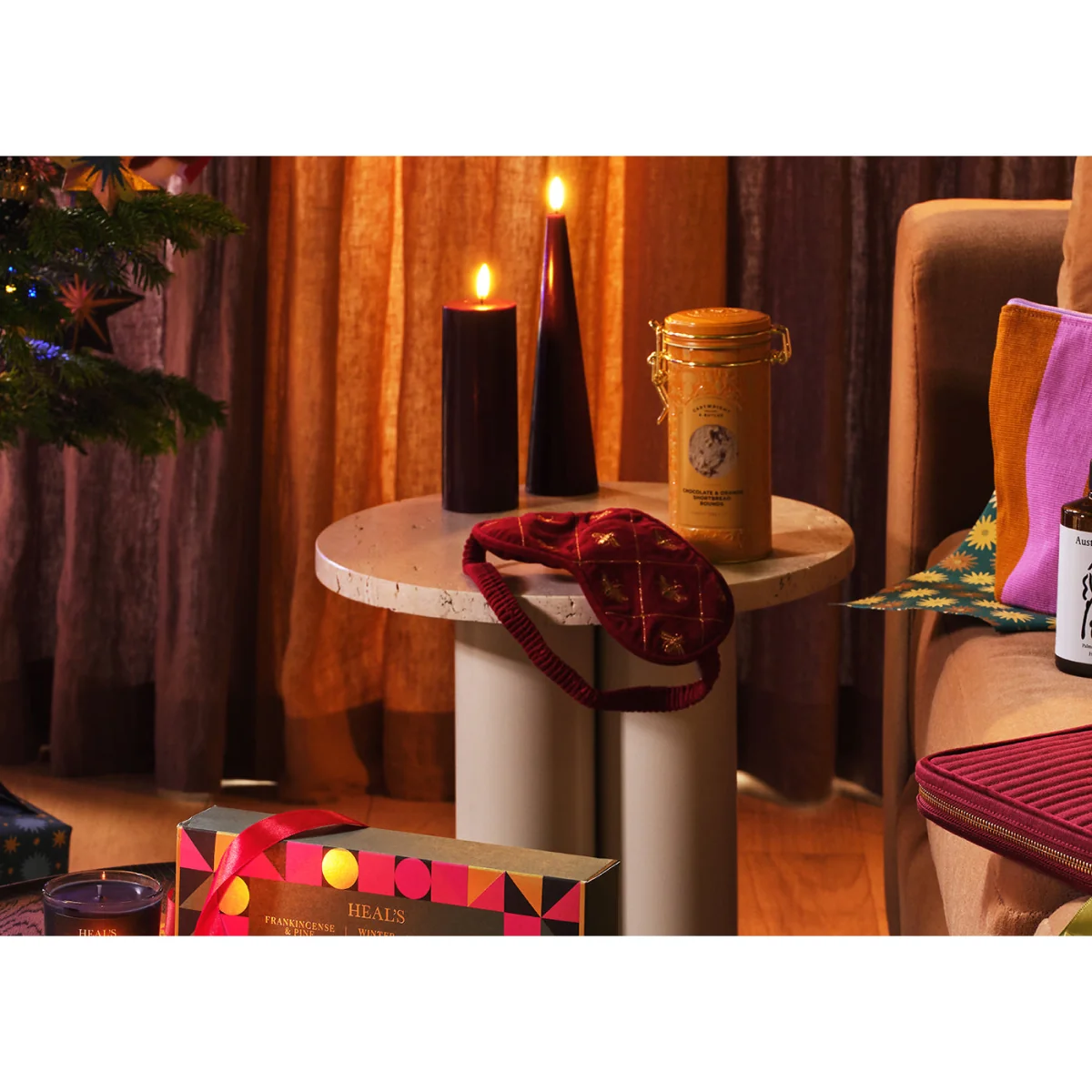 Heal's Frankincense & Pine Coloured Pillar Candle – image 6