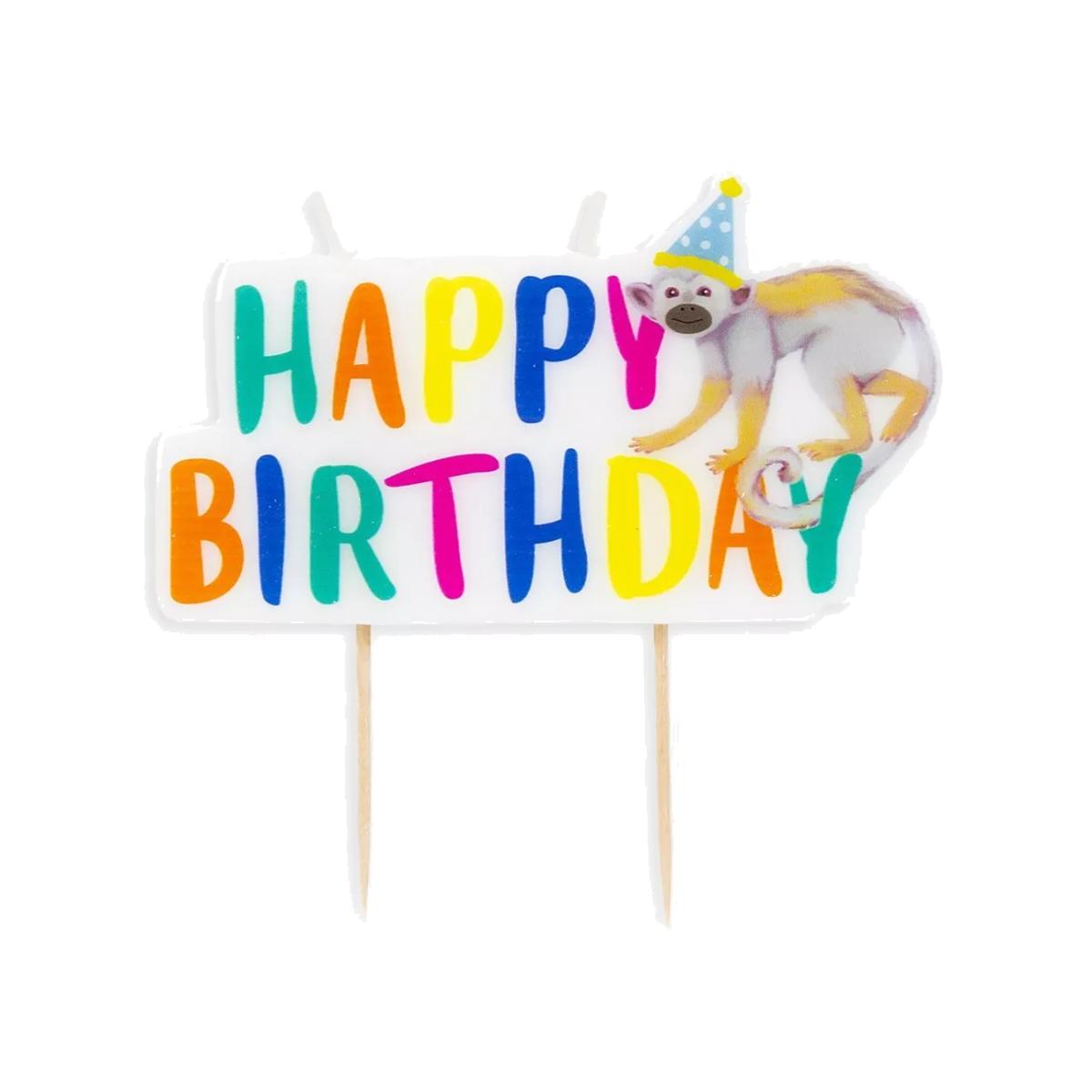 Talking Tables Safari Happy Birthday Candle – image 1