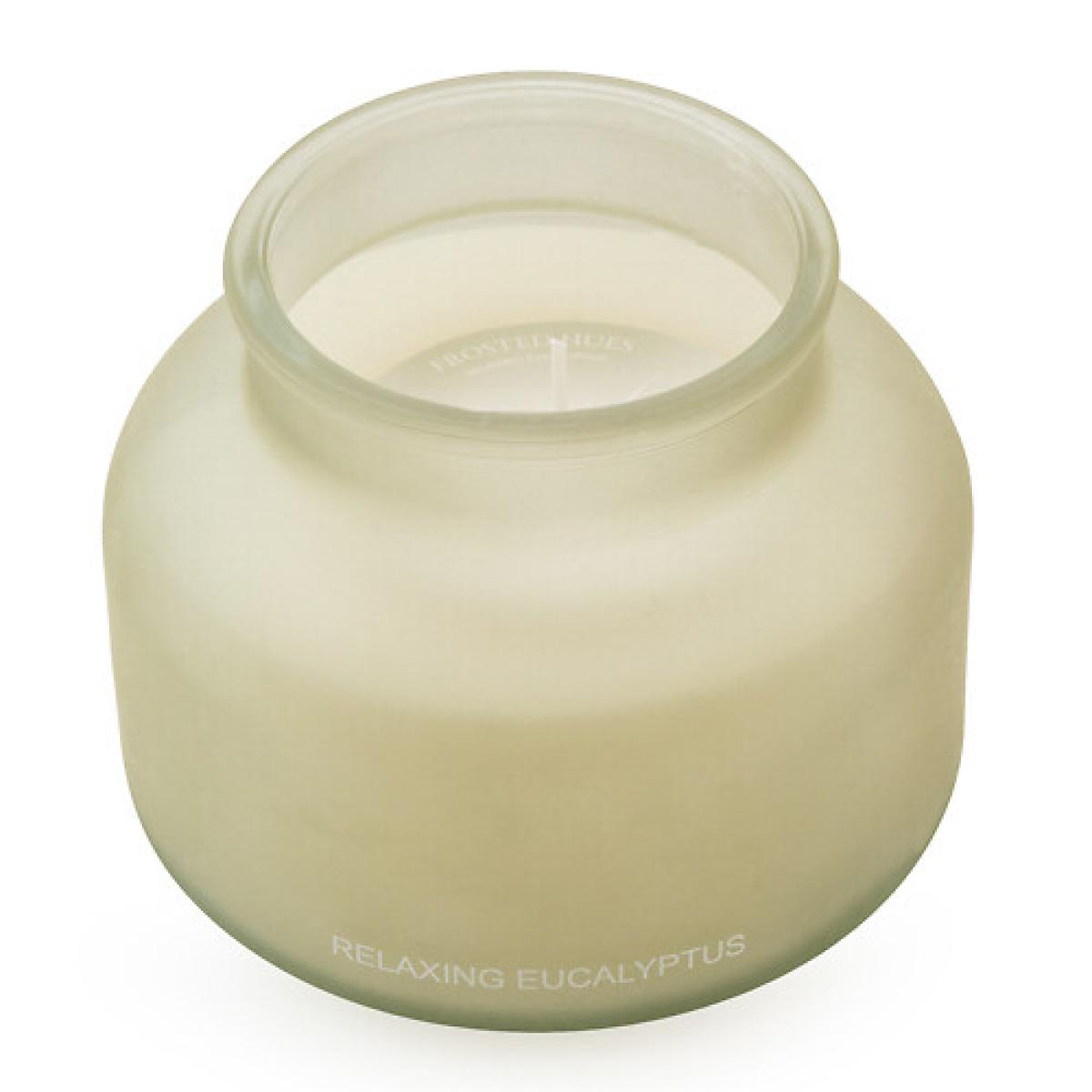 Relaxing Eucalyptus Frosted Candle – image 3