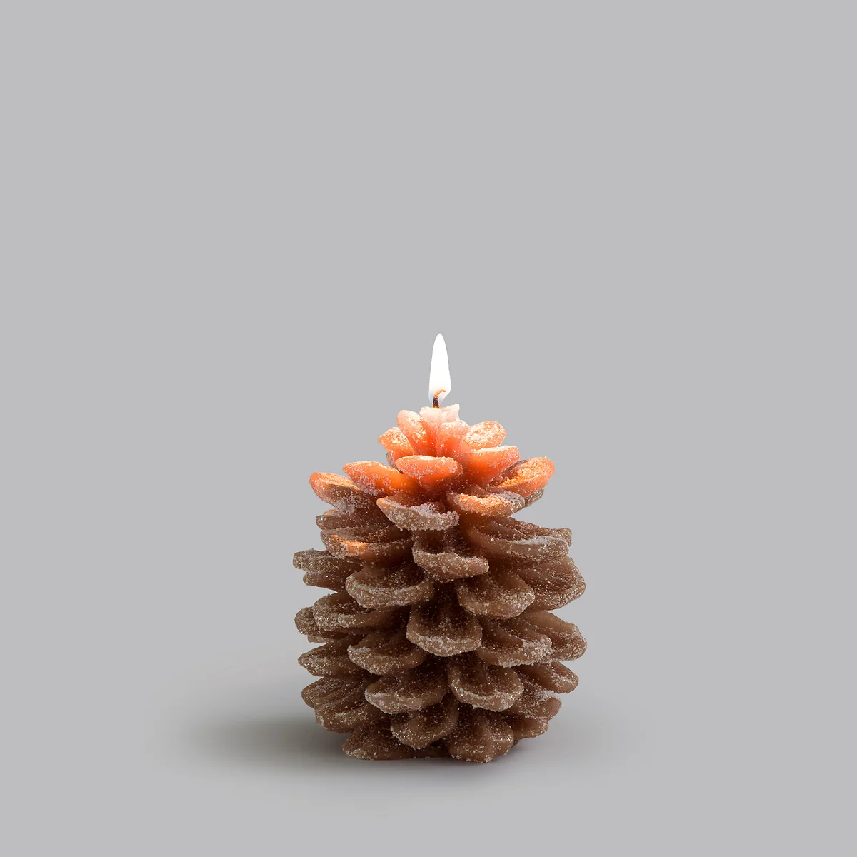 Caspar Wax Candle in Pine Cone Shape H9.5cm – image 3