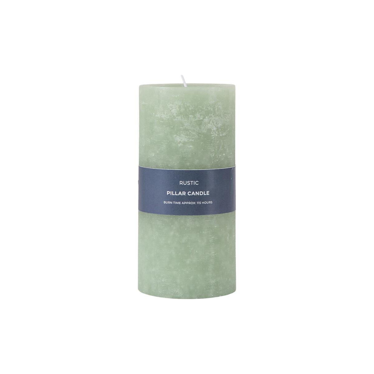 18cm Pillar Candle Rustic Sage – image 3