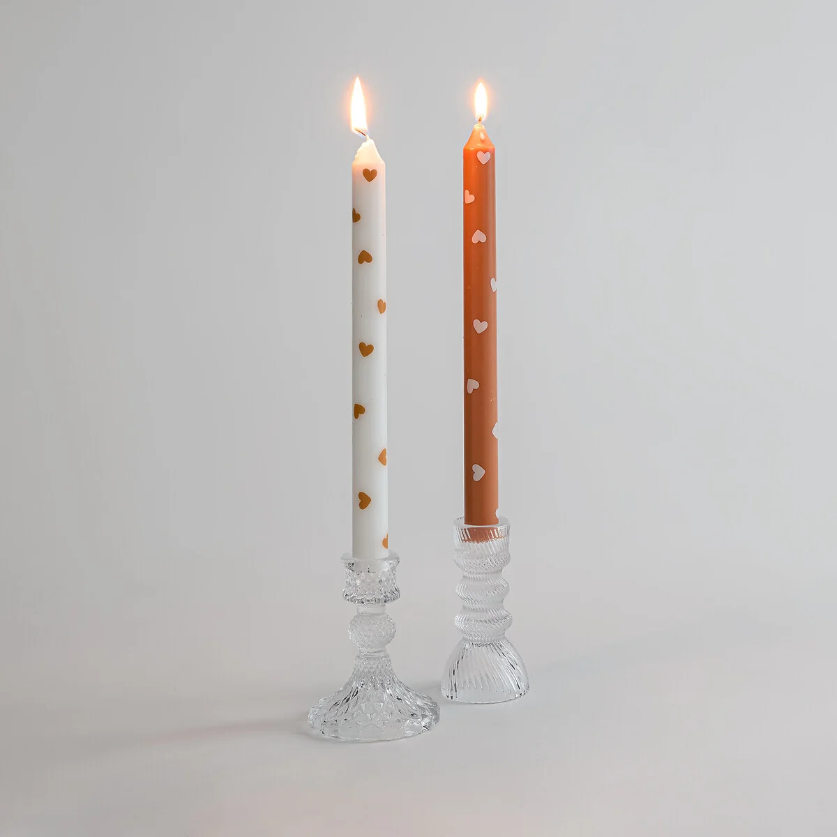 Set of 2 Scacco Heart Print Candles – image 5