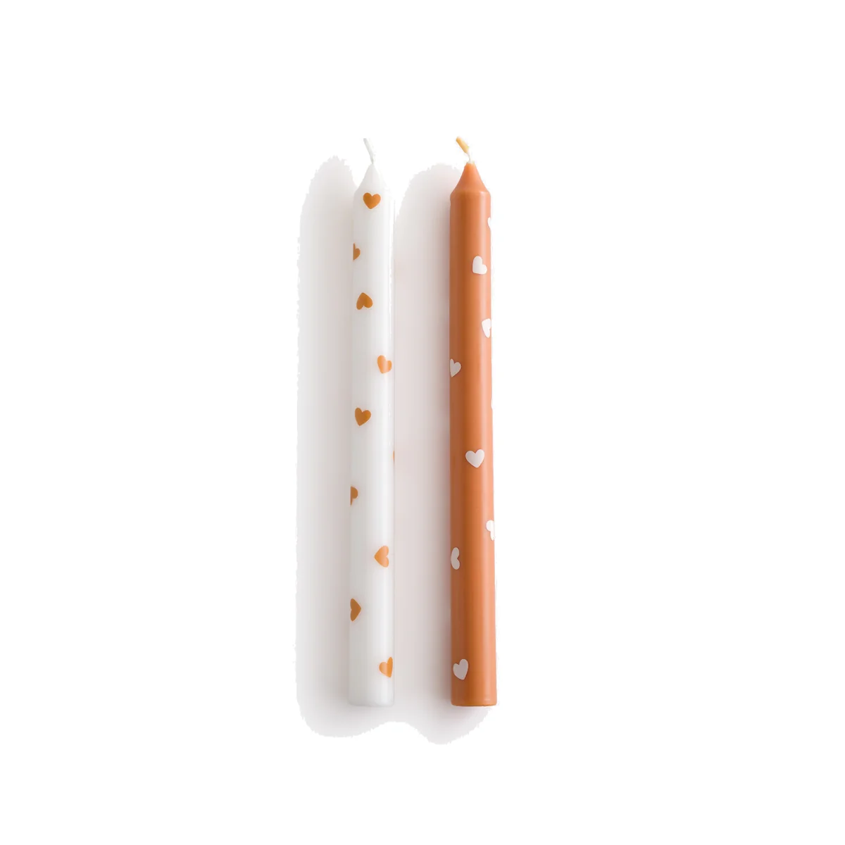 Set of 2 Scacco Heart Print Candles – image 1