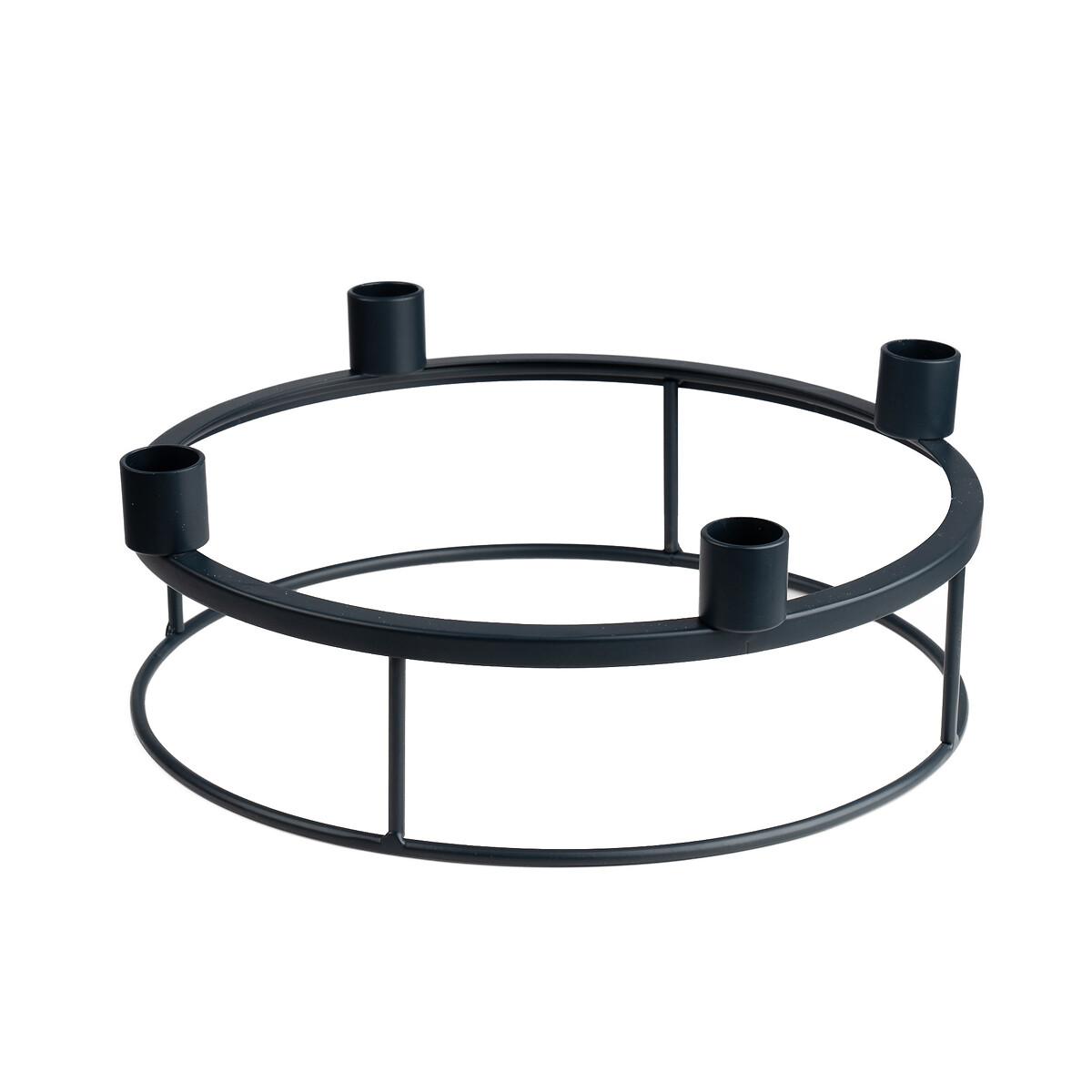 27.5cm Circular Candle Centrepiece Black – image 4