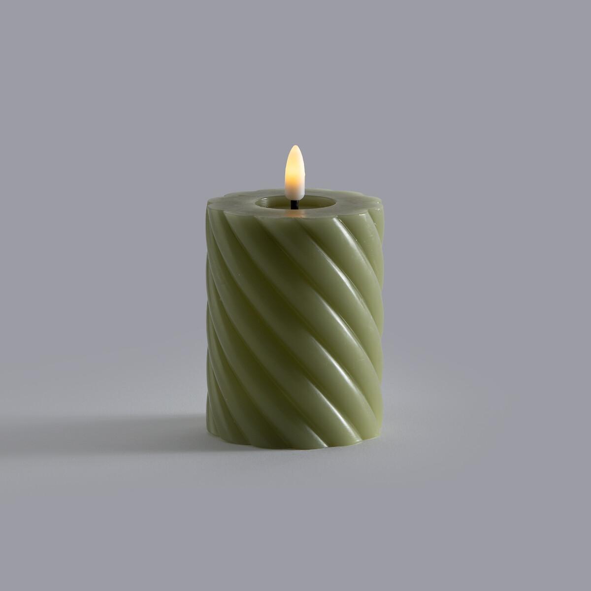 Caspar 12.3cm High Twisted Wax LED Candle – image 2