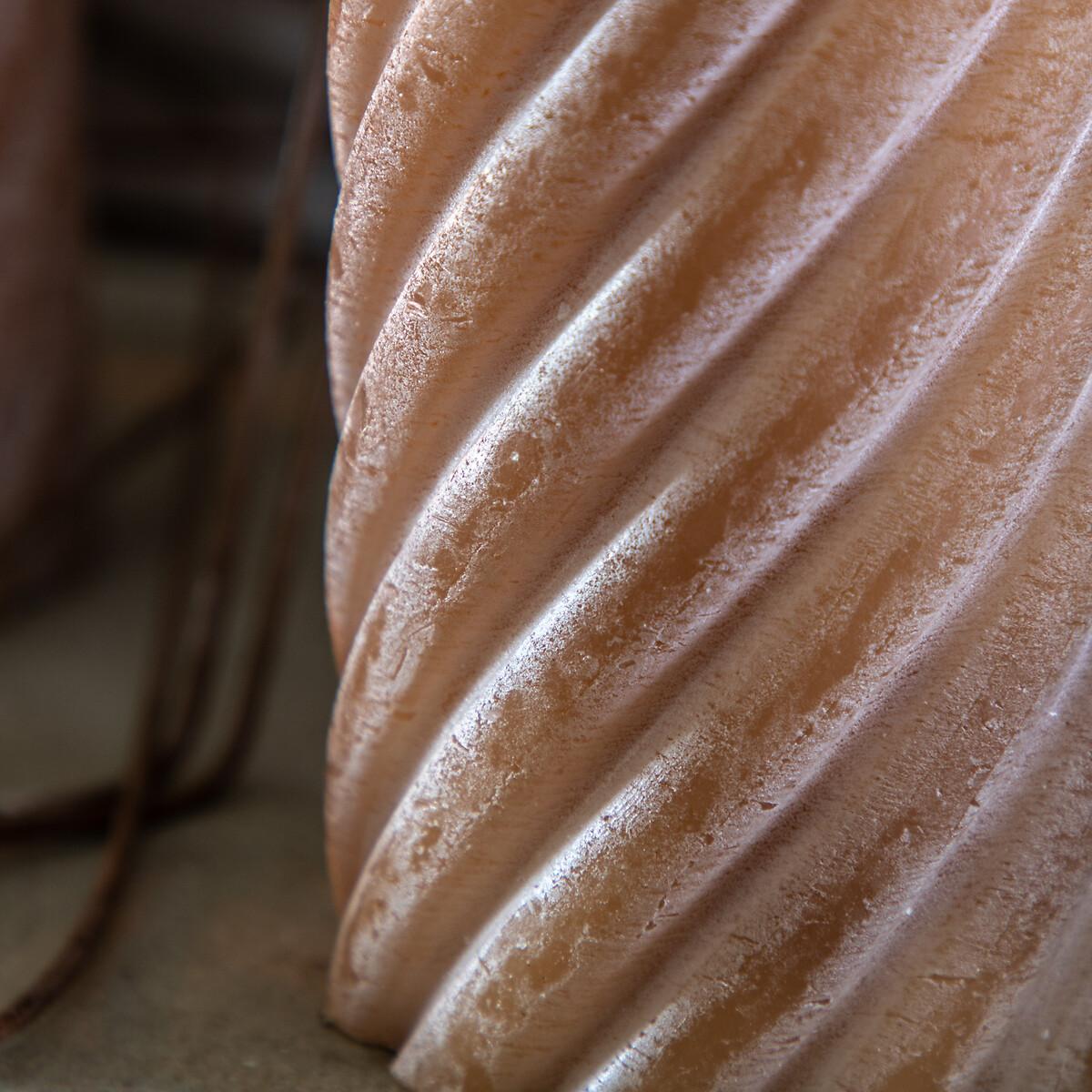 Pack of 2 15cm Vanilla Pillar Candle Twist Amber – image 3