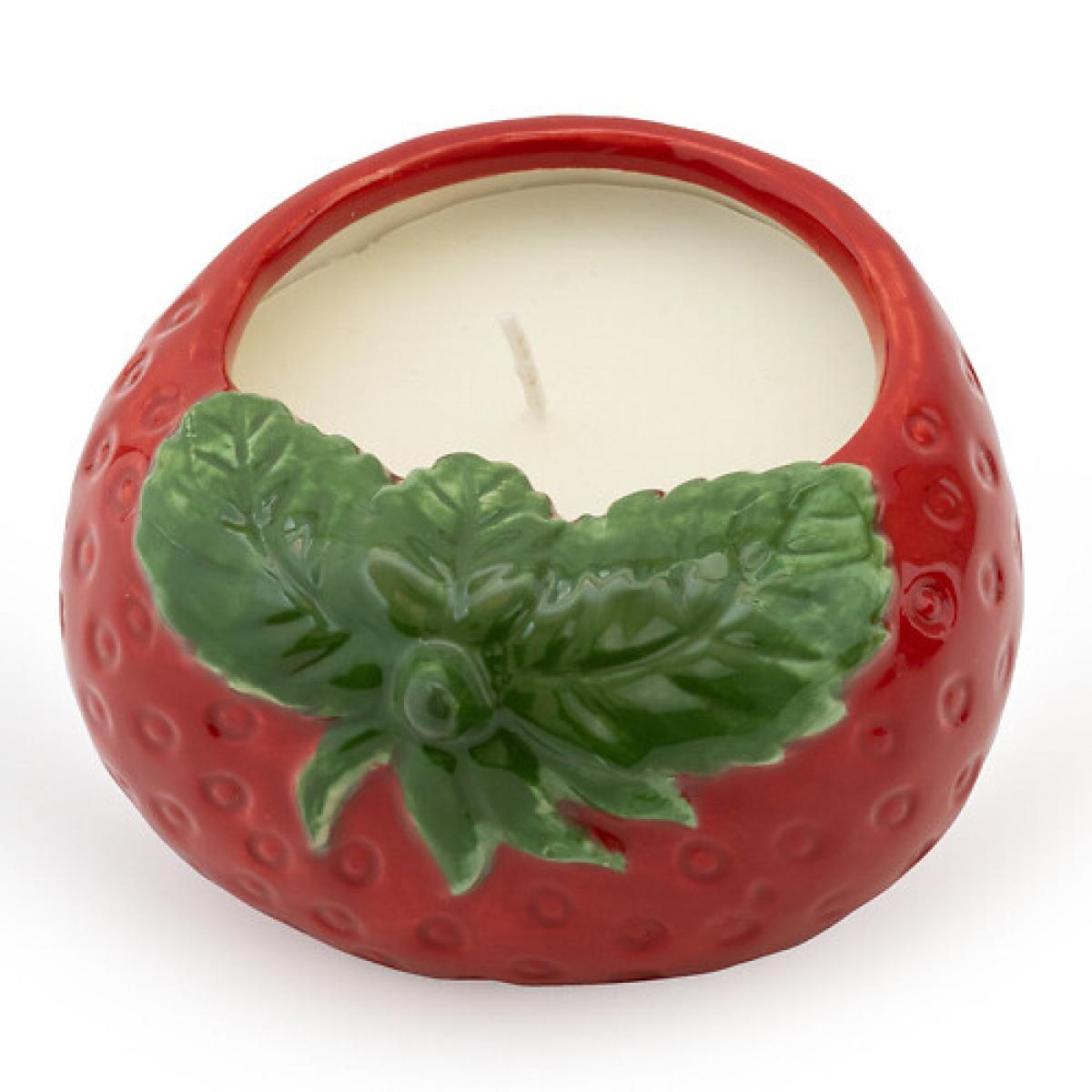 Strawberry Ceramic Candle – image 2
