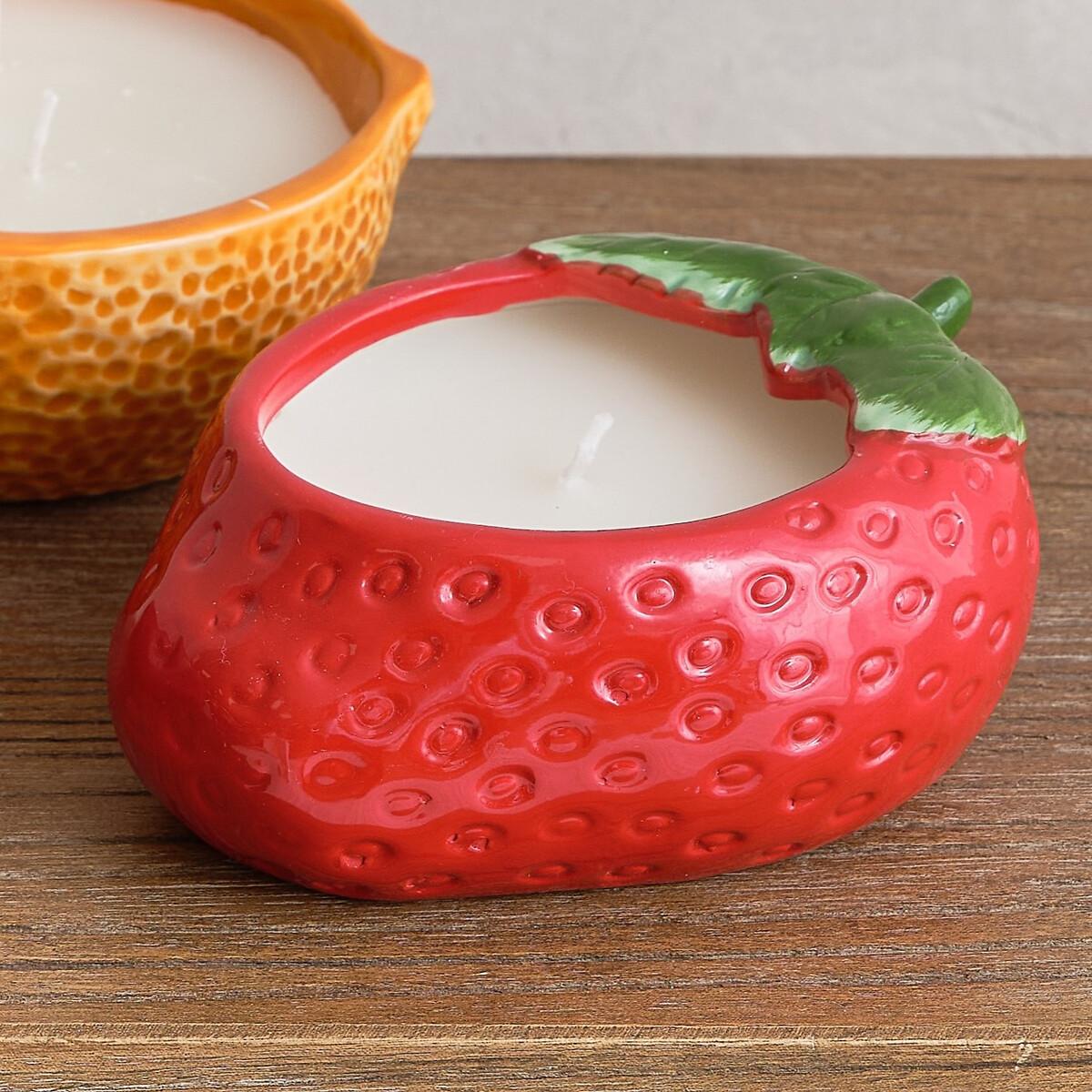 Strawberry Ceramic Candle – image 4