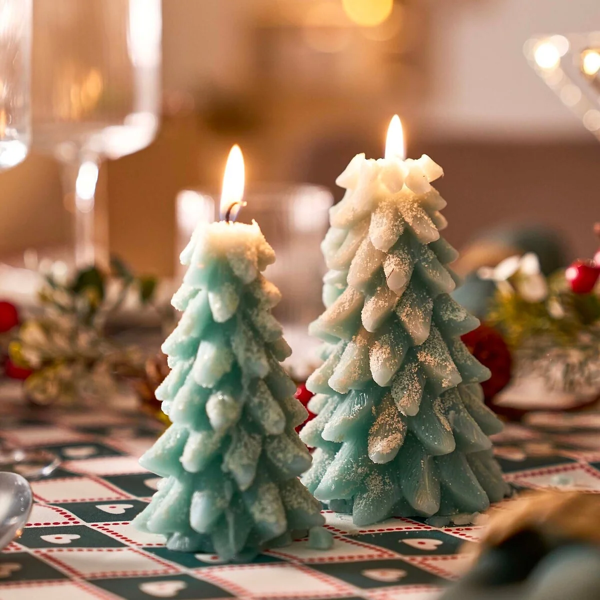 Caspar H16.5cm Fir Tree Wax Candle – image 2