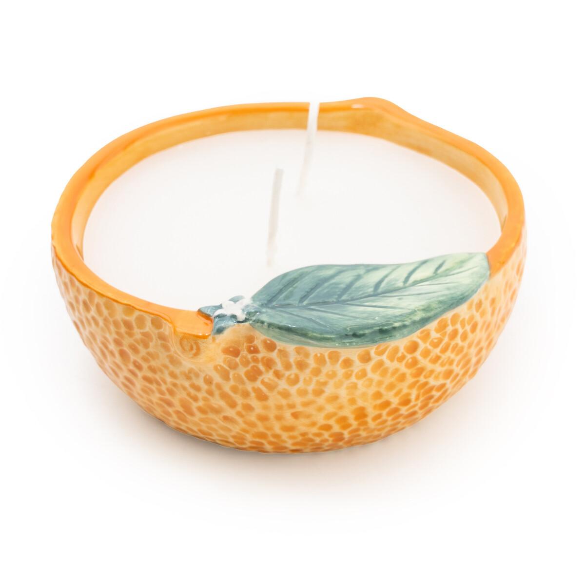 Ceramic Orange Candle – image 2