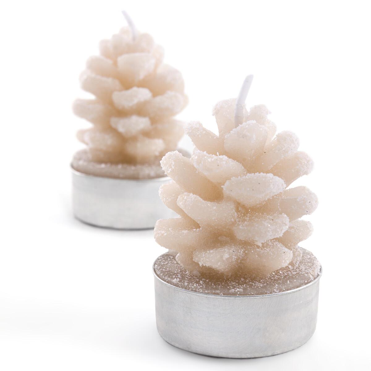 Set of 4 Caspar Pine Cone Candles – image 2