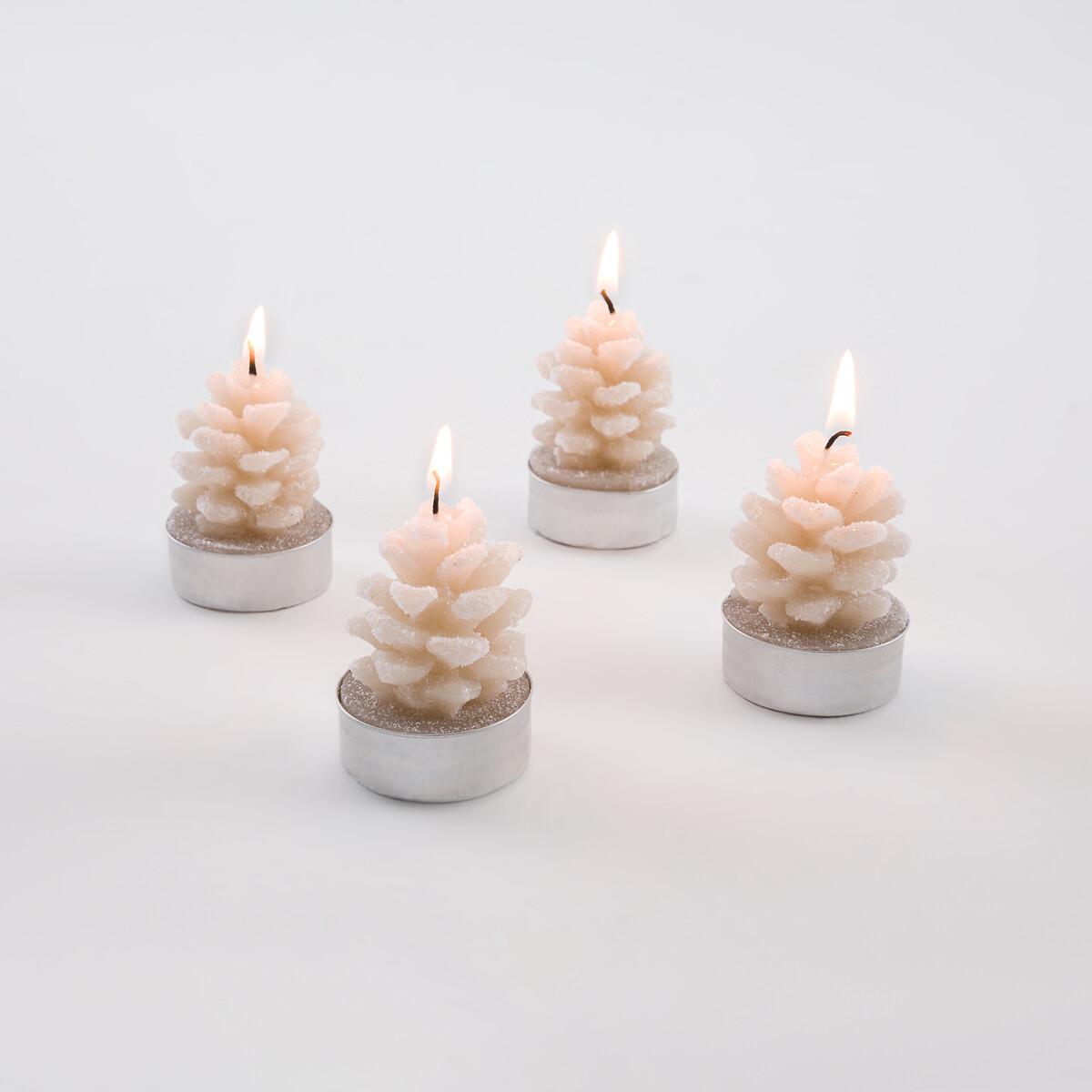 Set of 4 Caspar Pine Cone Candles – image 3