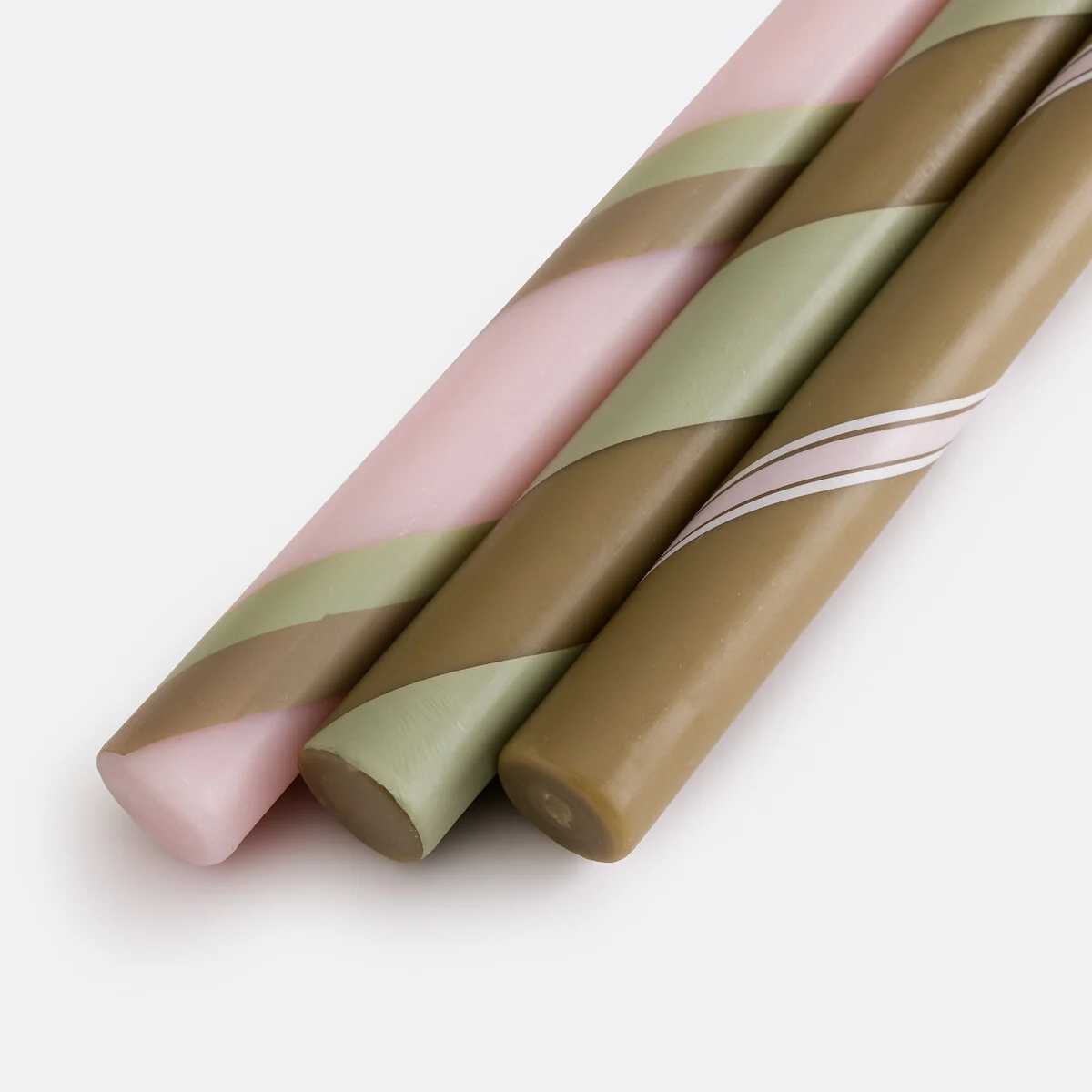 Set of 3 Georgio Striped Candles – image 4