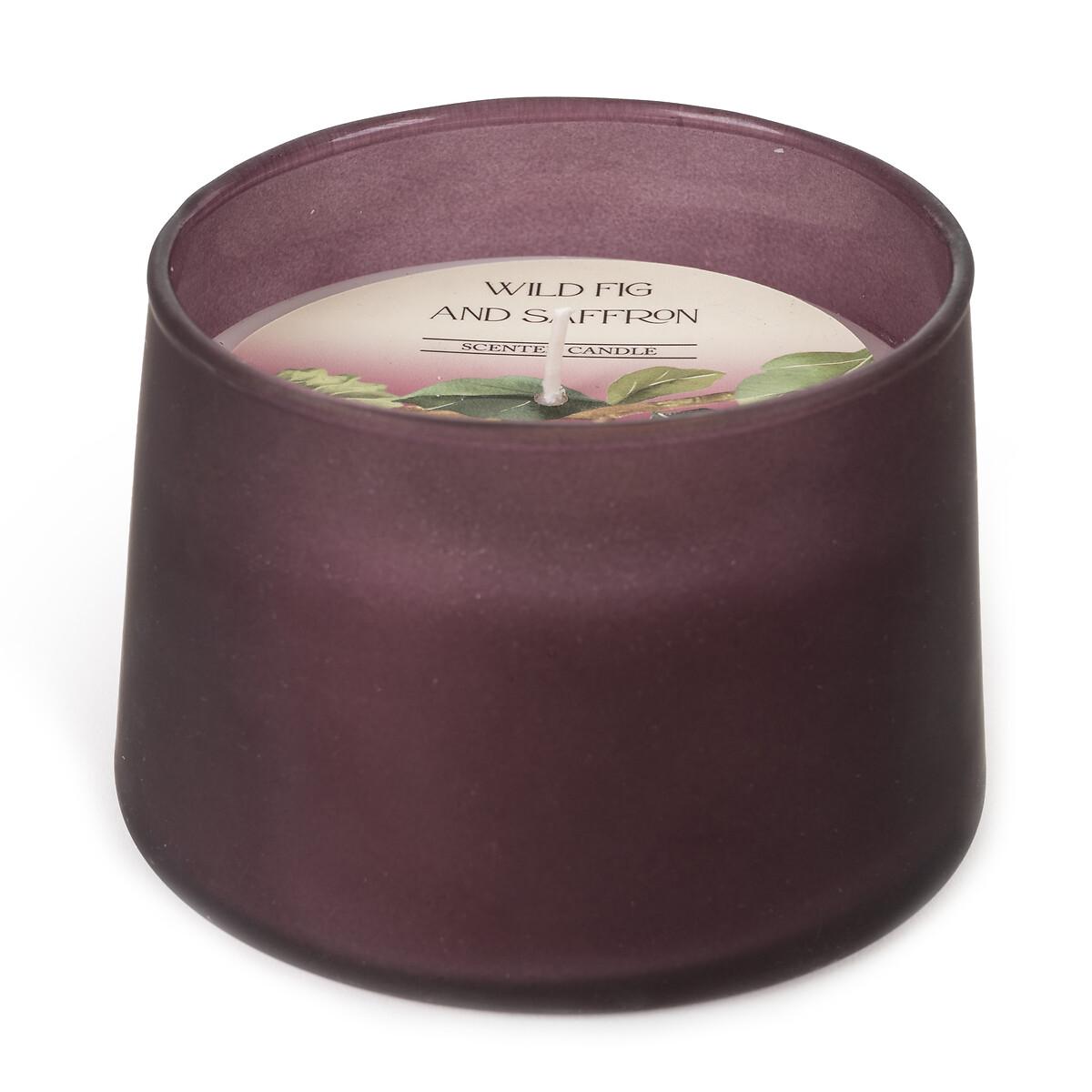 Frosted Plum Glass Tapered Candle – image 2