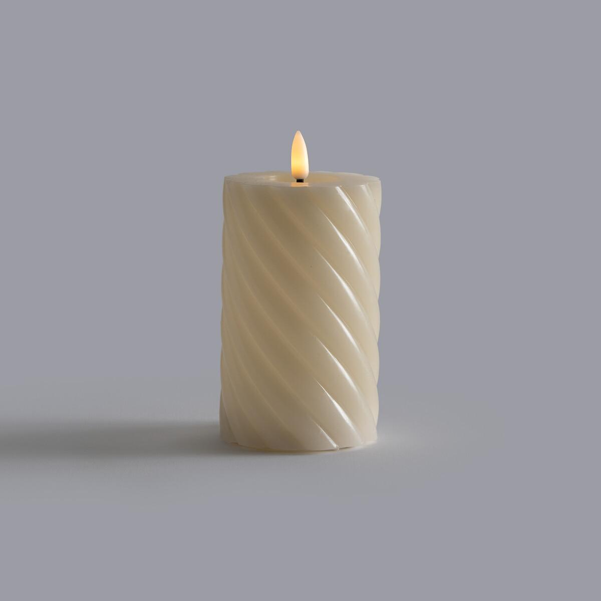 Caspar 14.8cm High Twisted Wax LED Candle – image 2