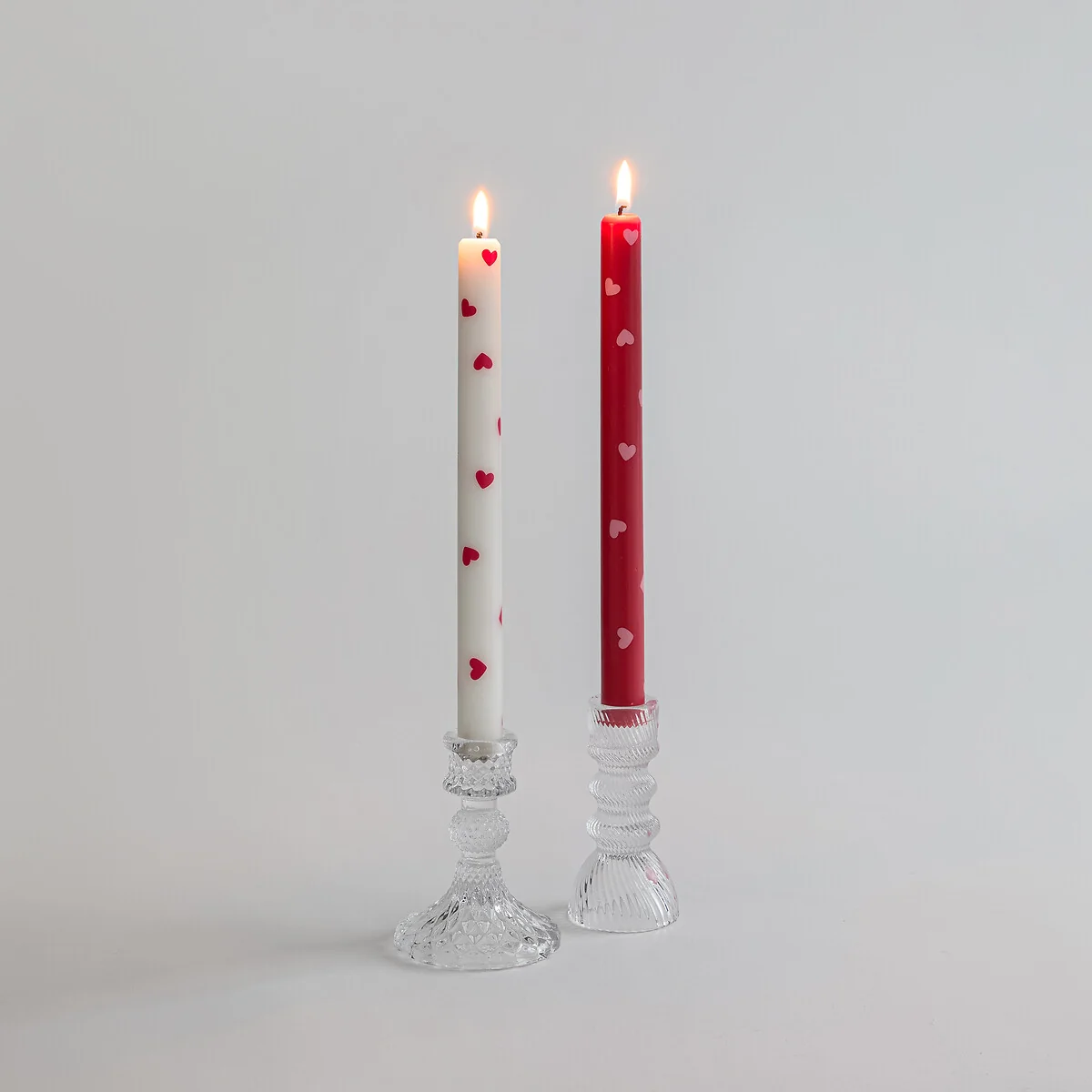 Set of 2 Scacco Heart Print Candles – image 5