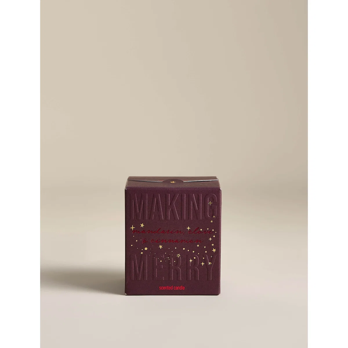 M&S Mandarin Clove & Cinnamon Boxed Candle Red Mix – image 3