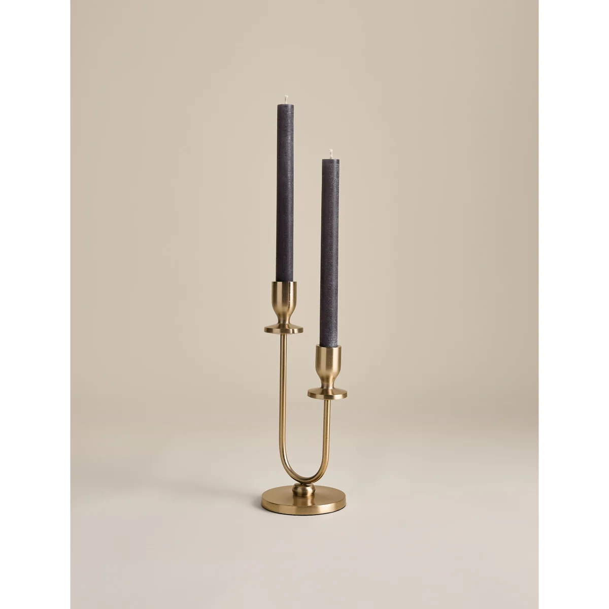 M&S 4 Pack Wax Dinner Candles Mid Grey – image 3