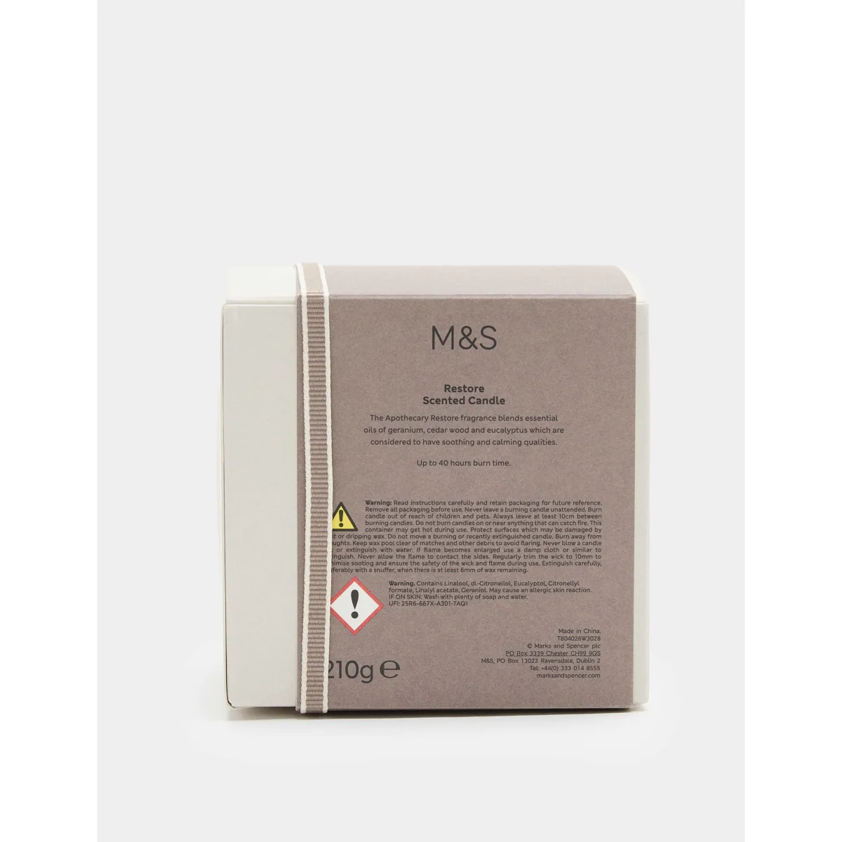 M&S Restore Boxed Candle Amber – image 4