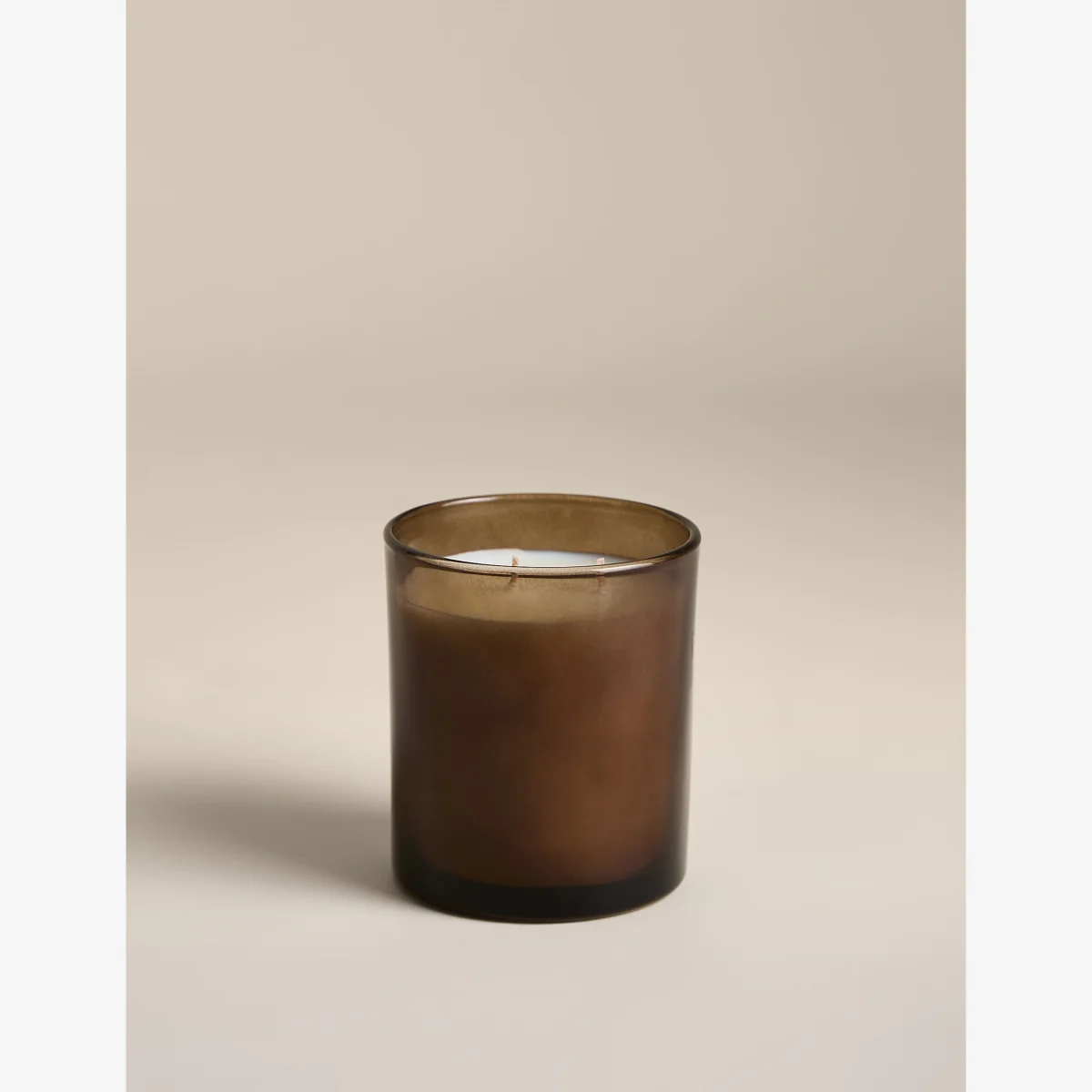 M&S Frankincense & Myrrh Scented Candle Light Buff – image 1