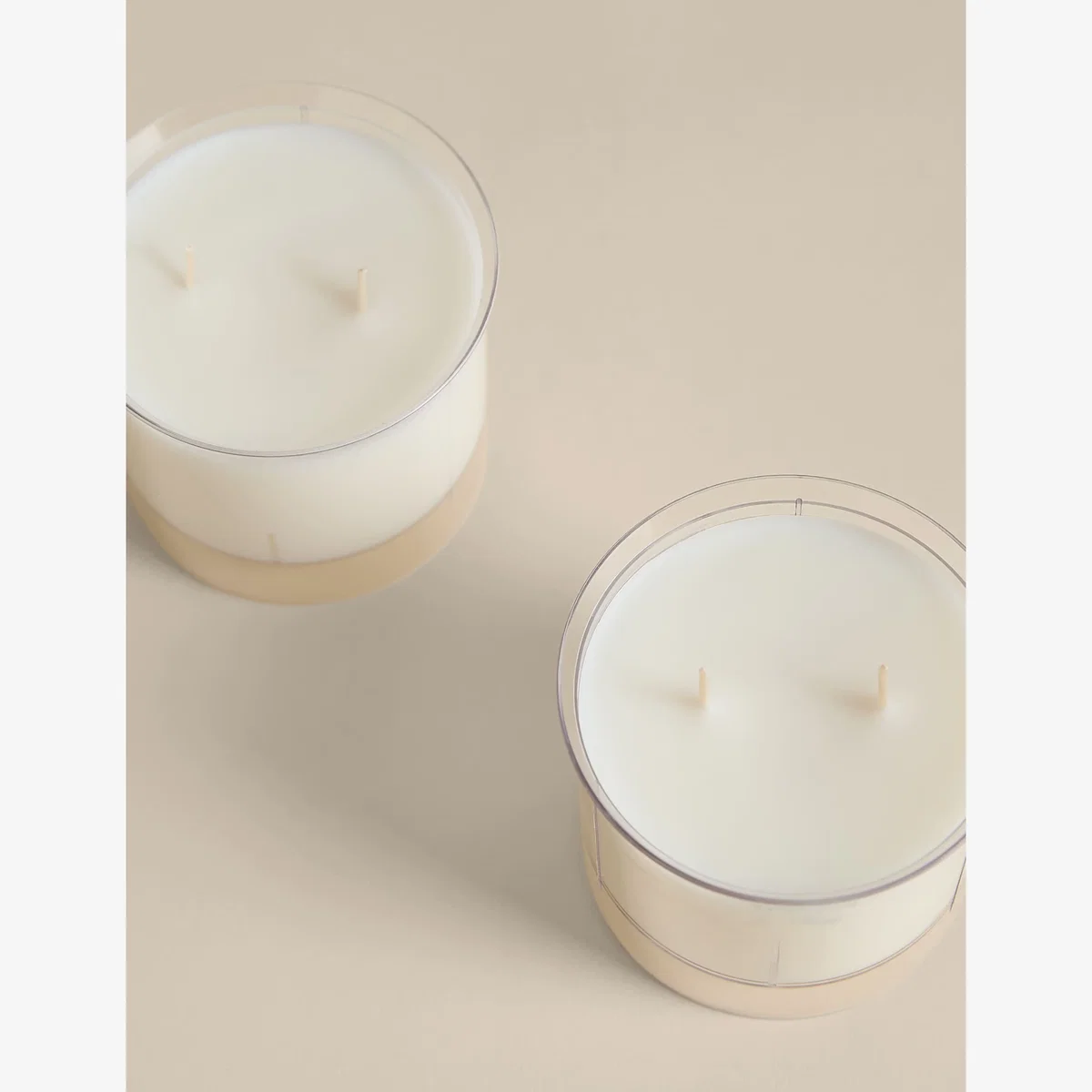 M&S 2 Pack Neroli Lime & Basil Candle Refill 120g White Mix – image 1