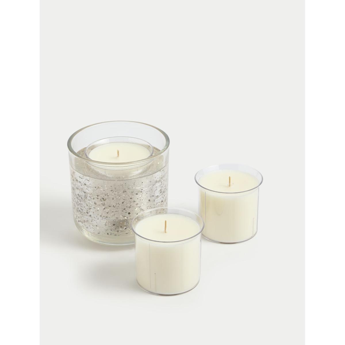 Marks & Sparkle Winter Spice Light Up Candle & Refill Set - White Mix, White Mix – image 3