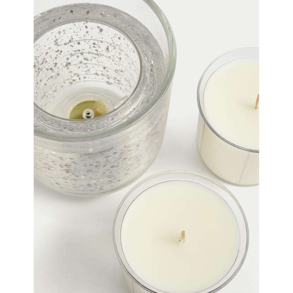 Marks & Sparkle Winter Spice Light Up Candle & Refill Set - White Mix, White Mix – image 4