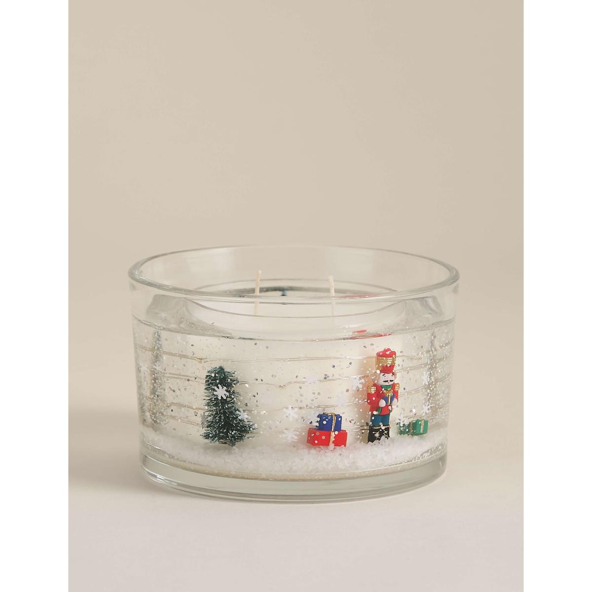 Marks & Sparkle™ Nutcracker 2 Wick Light Up Scented Candle Multi – image 2